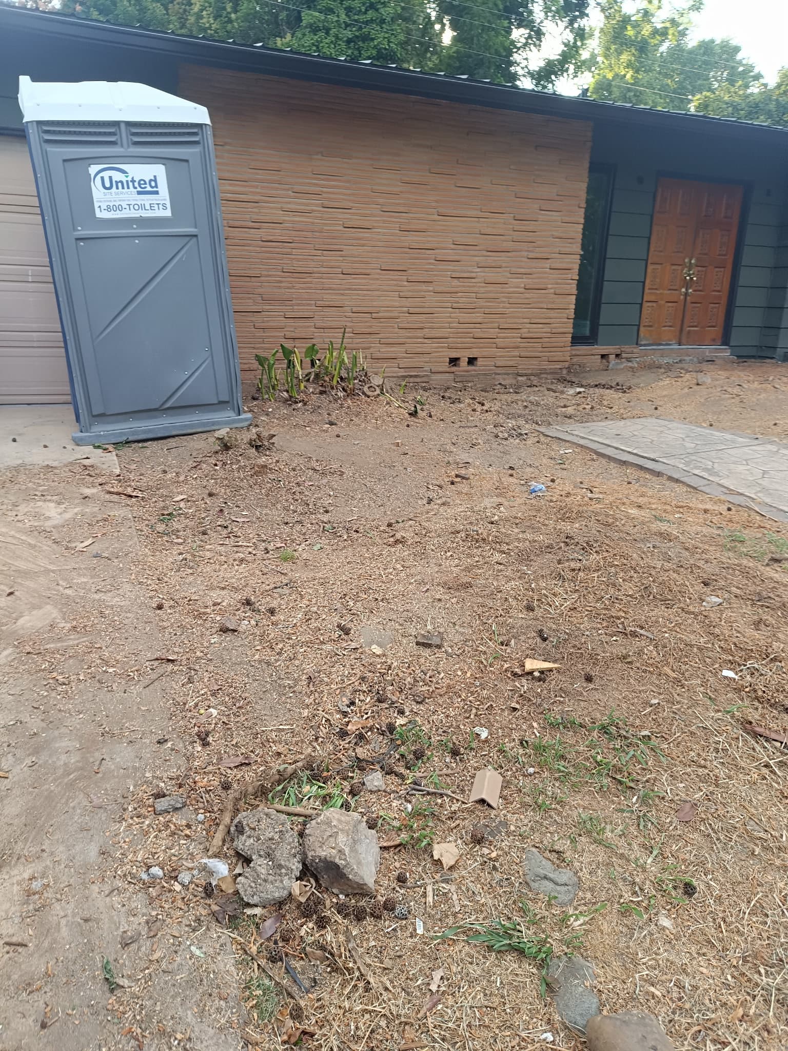 Same demolition site cleaned and ready for next phase