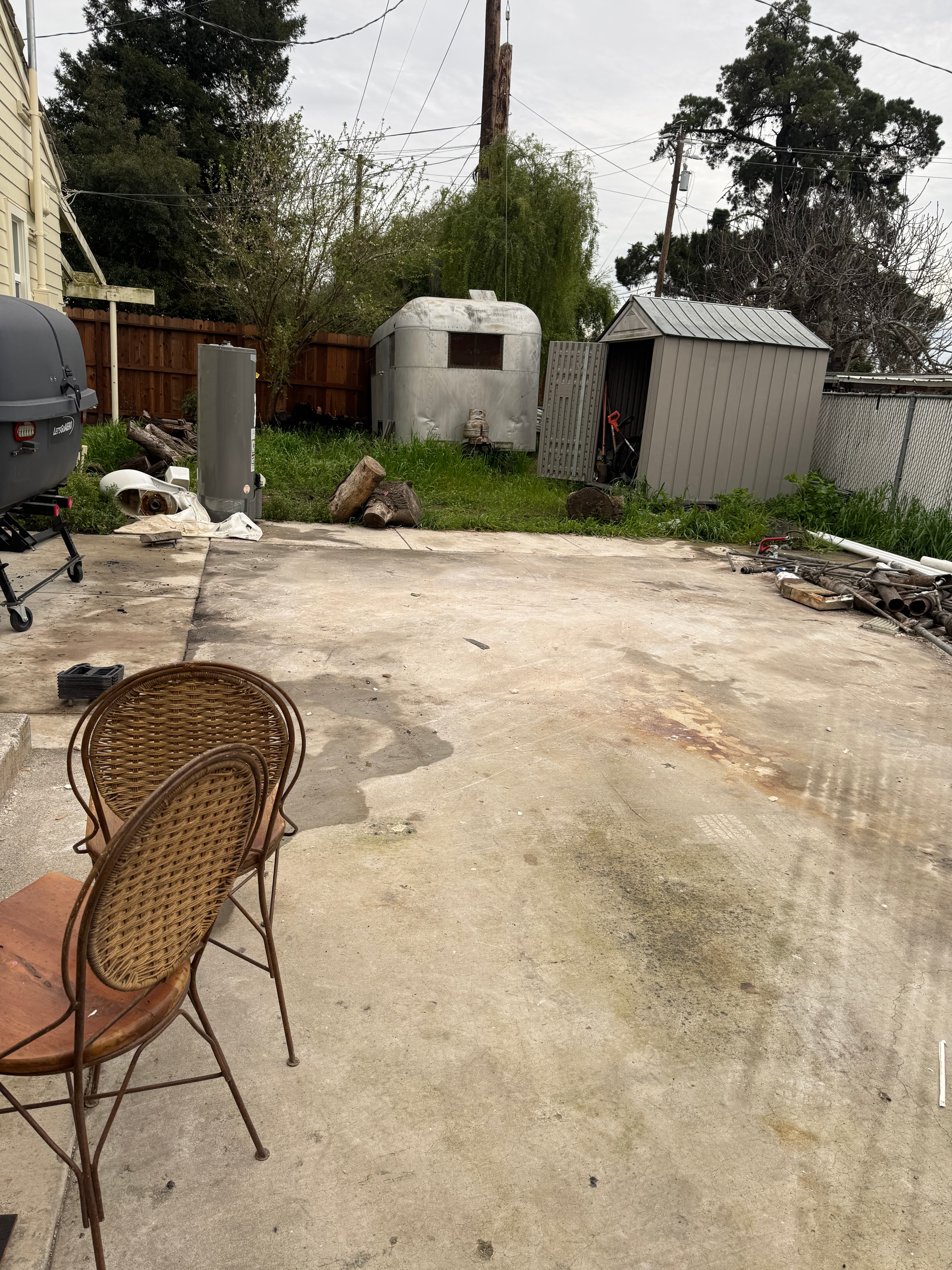 Same driveway cleared and swept clean after Servant King cleanup